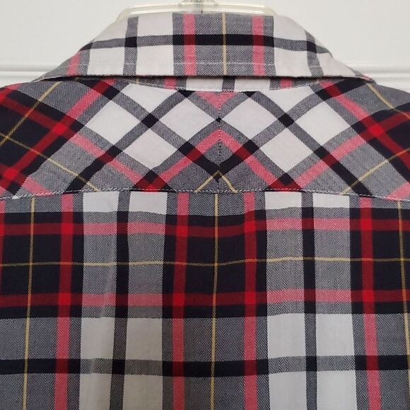 Banana Republic Women's Button Down Fitted Plaid Shirt Size Small - Picture 10 of 11